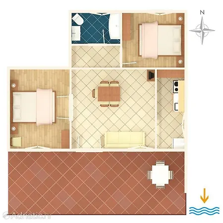Zora Apartament Seget Vranjica